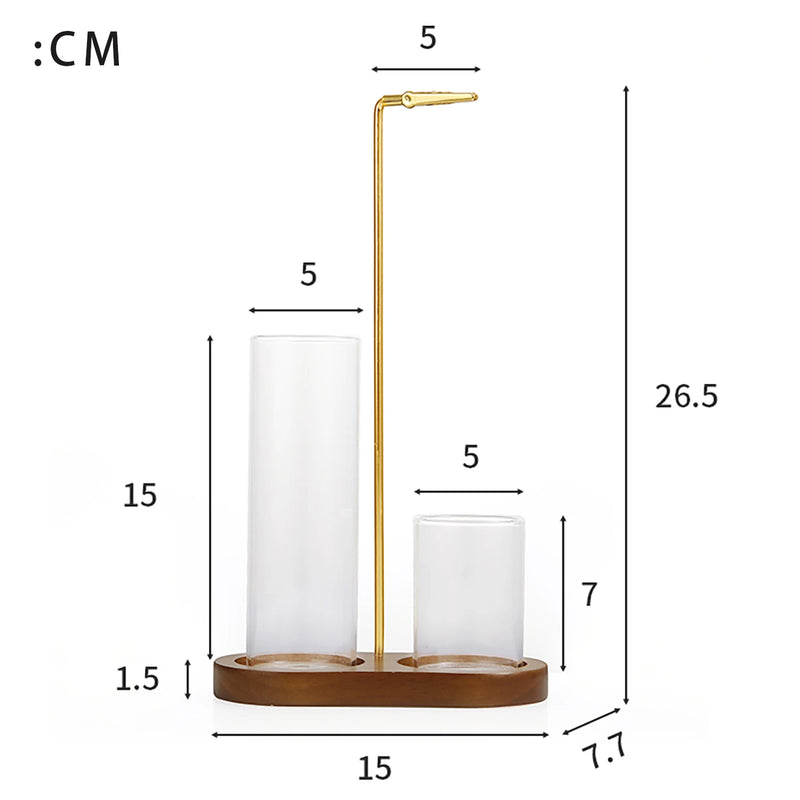 Porta inciensos 2 en 1 con recogecenizas de vidrio y organizadorAmbientadoresHome & Garden > Decor > Home Fragrance Accessories > Incense Holders