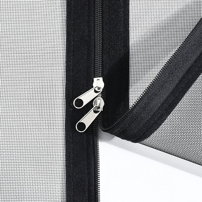 Mosquitera negra con cremallera 80-150 cm, autoadhesiva y a medidaMosquiterasHome & Garden > Decor > Window Treatments > Window Screens