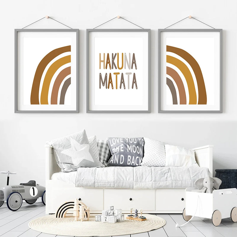 Poster Boho de animales de SafariCuadros