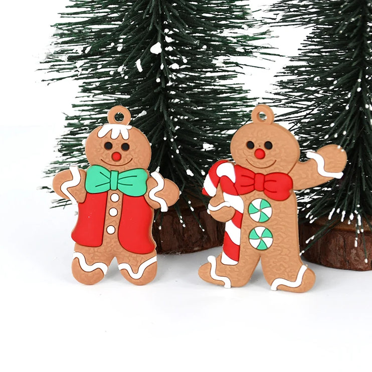 Gingerbread man decorations for Christmas tree