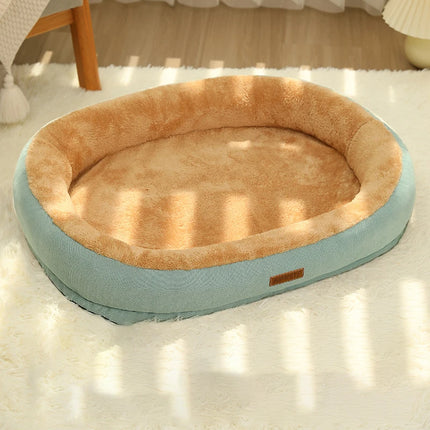 Warm bed with removable and washable cushion