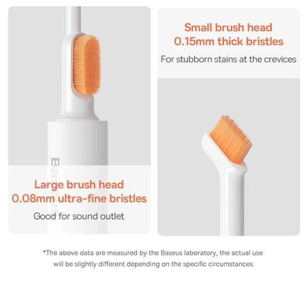 Headphone cleaning brush