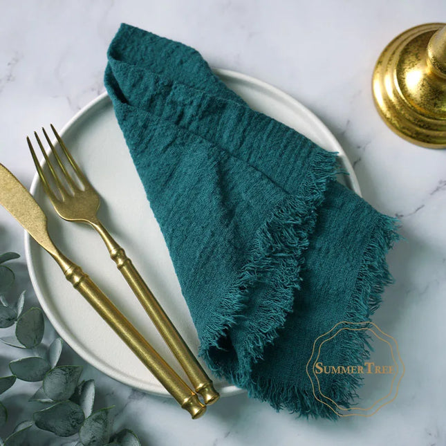 Rustic cloth napkins