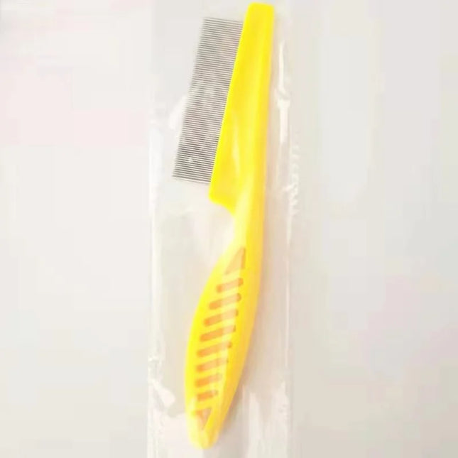 Stainless steel flea comb for pet hair