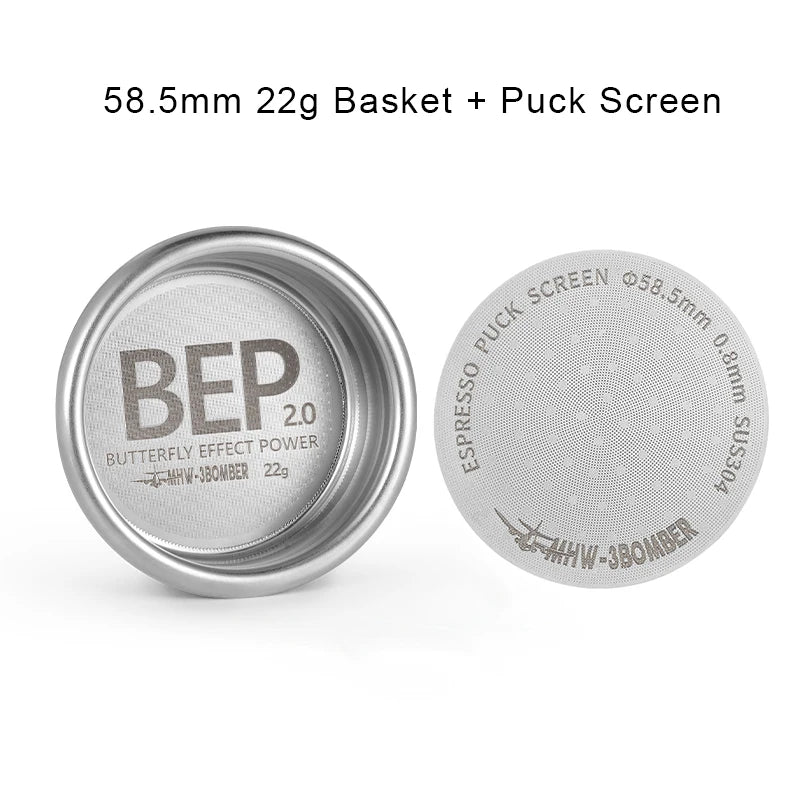Cesta de filtro BEP Butterfly 2.0 de acero inoxidable con doble capaFiltrosHome & Garden > Kitchen & Dining > Kitchen Appliance Accessories > Coffee Maker & Espresso Machine Accessories > Coffee Filter Baskets