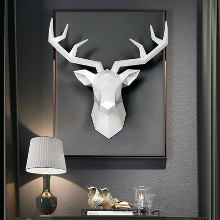 Modern 3D Deer Head Wall Art