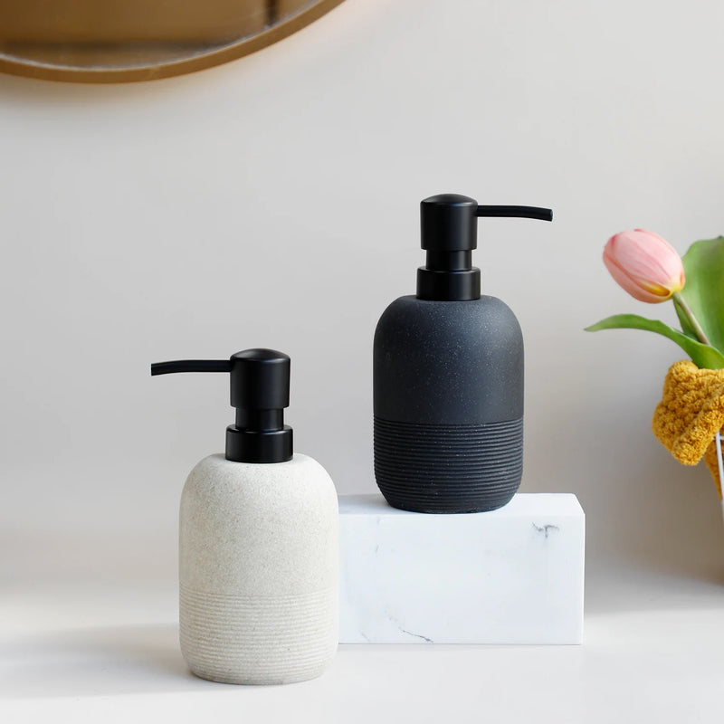 Dispensador de jabón 250 ml | Botella recargable de resina y arena | Para cocina, baño y duchaDispensadores de jabónHome & Garden > Bathroom Accessories > Soap & Lotion Dispensers