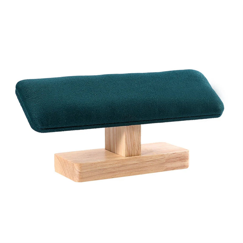 Soporte de terciopelo con forma de T para pulserasAccesorios practicos