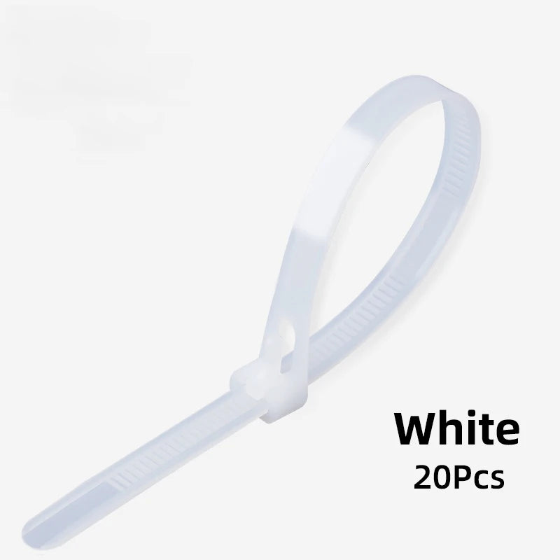 Bridas de nylon reutilizables y ajustables pack 20 unidadesBridasHardware > Hardware Accessories > Hooks, Buckles & Fasteners > Gear Ties