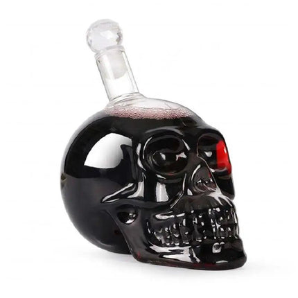 Skull shaped crystal wine and spirits bottle 125ml - 1000ml