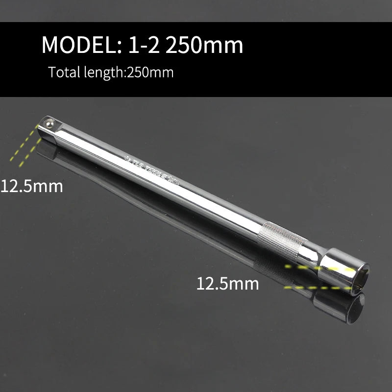 Barra de extensión para trinquete de 1/4", 3/8" y 1/2" - Acero Cr-VHerramientas