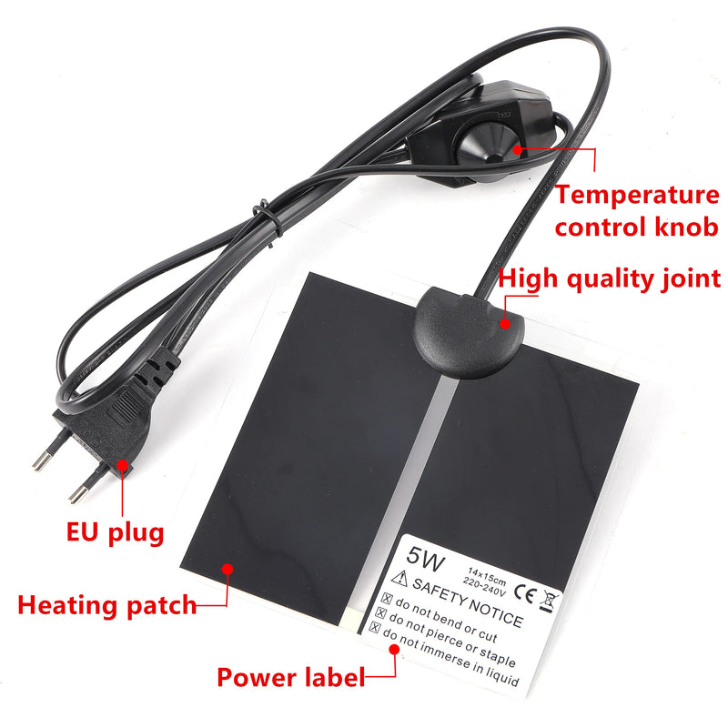 Estera térmica para semillas 5~45W 220V~240VAccesorios de jardineríaHome & Garden > Lawn & Garden > Gardening > Gardening Tools > Cultivating Tools