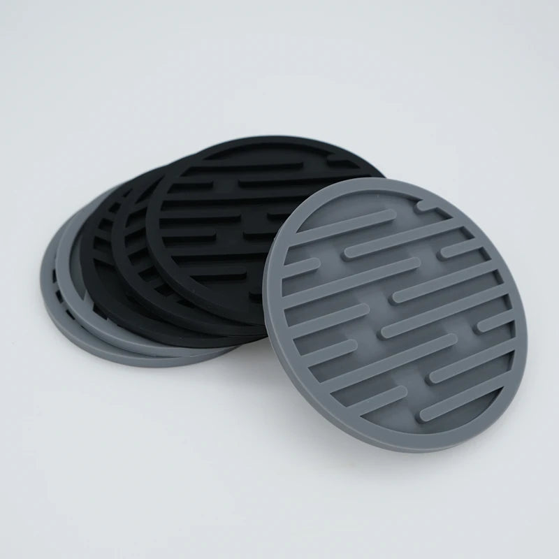 Posavasos redondo de silicona 10 cm, resistente al calorPosavasosHome & Garden > Kitchen & Dining > Barware > Coasters