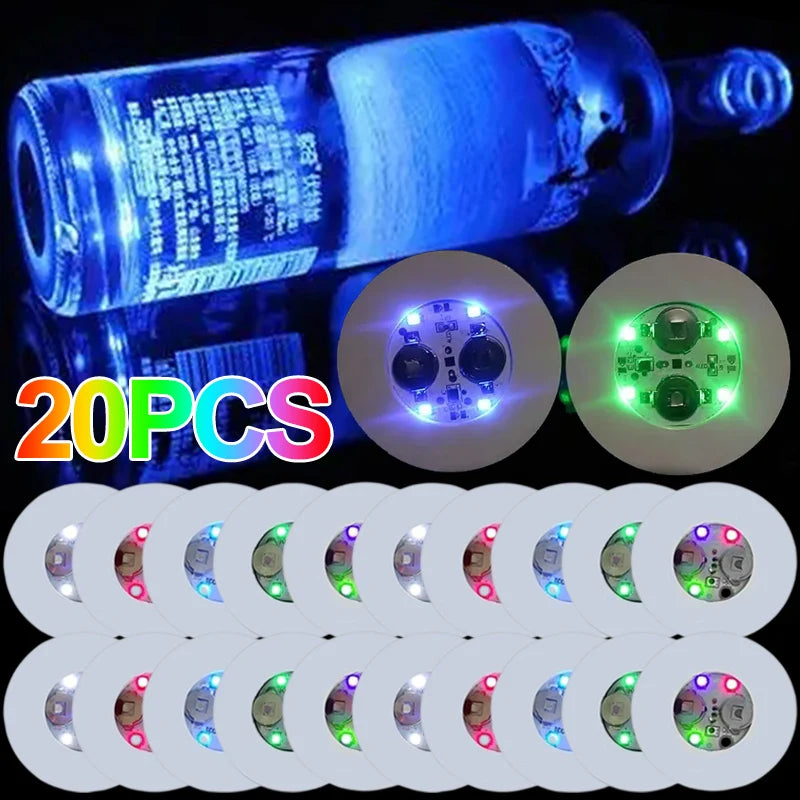 Posavasos LED adhesivos para vasos y botellas · Luces decorativas multicolorPosavasosHome & Garden > Kitchen & Dining > Barware > Coasters