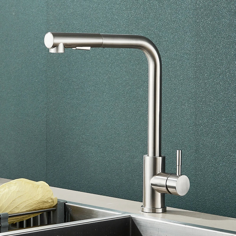 Grifo de cocina extraíble con regulador de chorroGrifosHardware > Plumbing > Plumbing Fixtures > Faucets > Kitchen Sink Faucets
