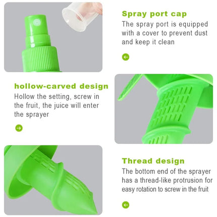 Manual juicer with sprayer