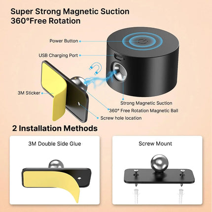 LED Wall Sconces, 3 Brightness Levels, 360° Rotatable Touch