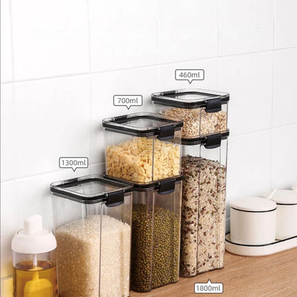 Transparent Sealed Food Storage Jar