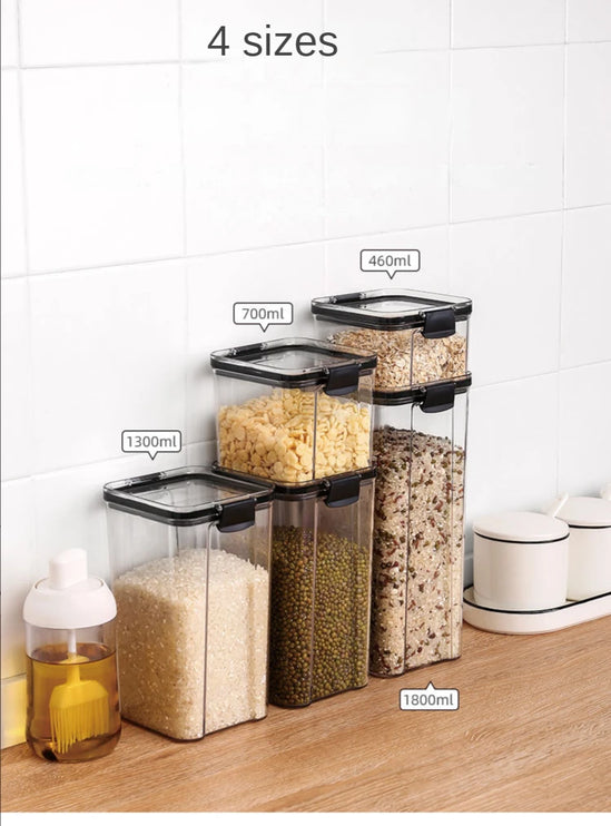 Transparent Sealed Food Storage Jar