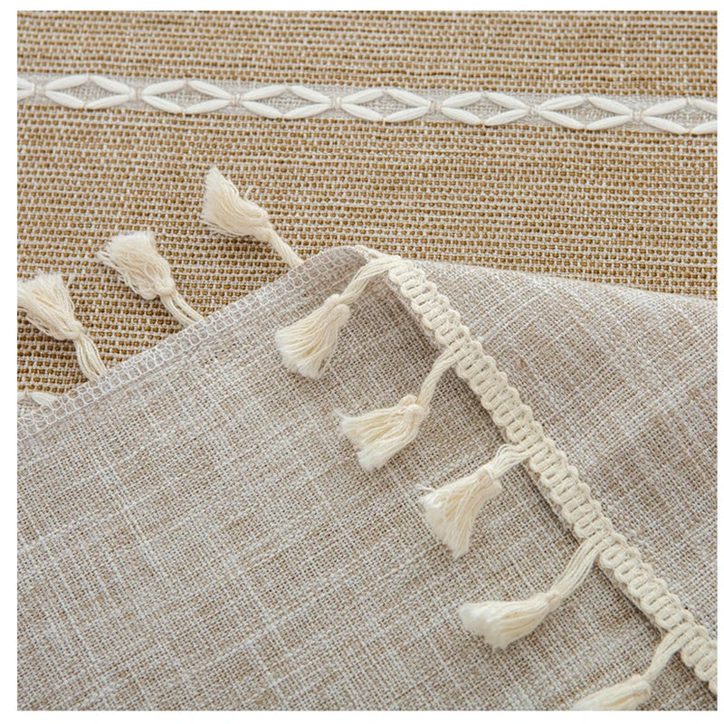 Mantel de lino y algodón para mesa rectangularMantelesHome & Garden > Linens & Bedding > Table Linens > Tablecloths