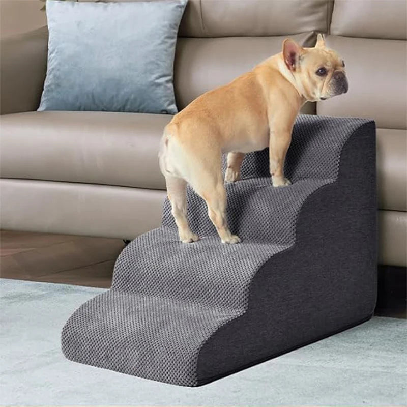 Escalera de espuma viscoelástica para perros, desmontable y lavableAccesorios