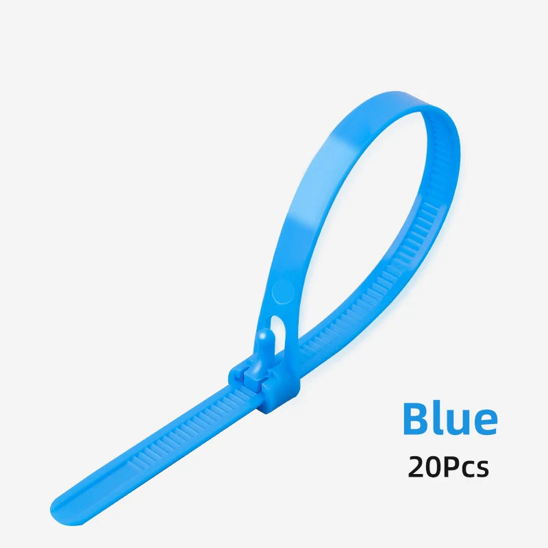 Bridas de nylon reutilizables y ajustables pack 20 unidadesBridasHardware > Hardware Accessories > Hooks, Buckles & Fasteners > Gear Ties