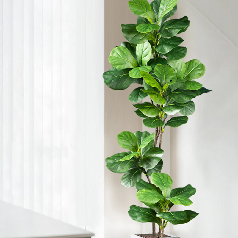 Árbol artificial ficus de 70-135 cm con hojas de caucho, planta decorativa sin maceta para interior y exteriorPlantas artificialesHome & Garden > Decor > Artificial Flora > Artificial Trees