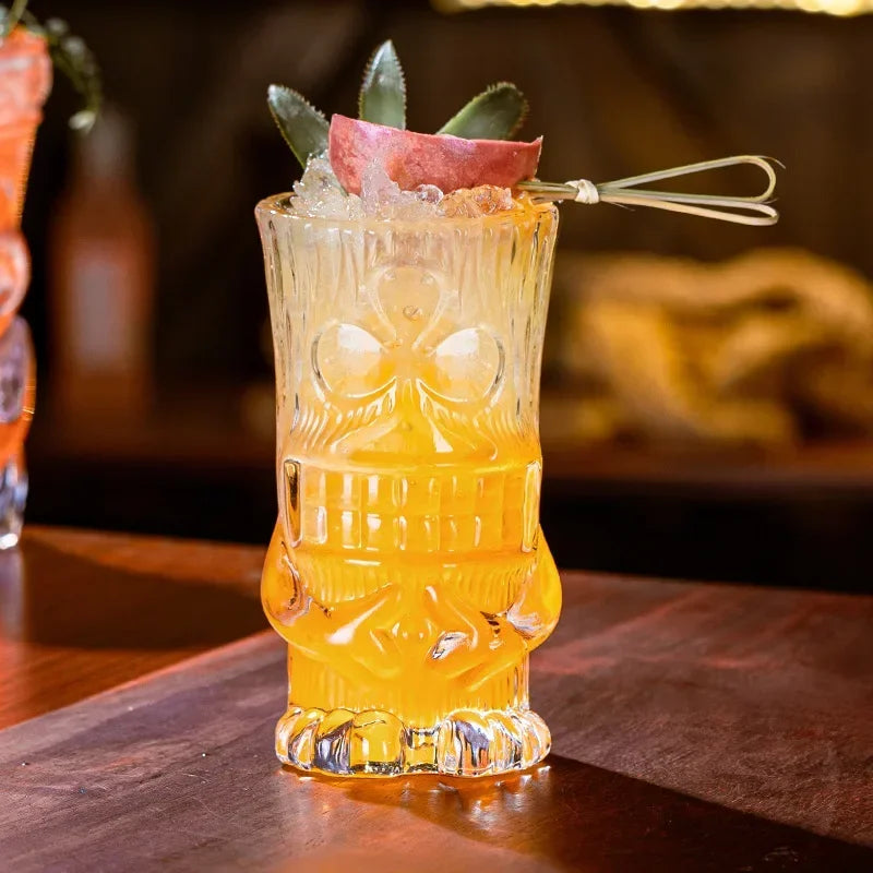 Vaso tiki de vidrio | Diseño creativo Hawaii, 250–500 ml, ideal para cócteles y bebidasVasosHome & Garden > Kitchen & Dining > Tableware > Drinkware > Tumblers