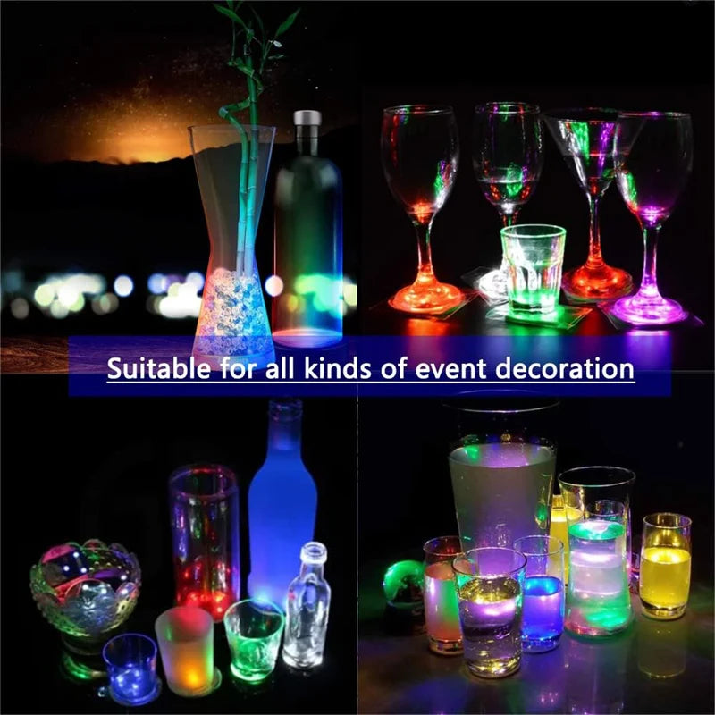 Posavasos LED adhesivos para vasos y botellas · Luces decorativas multicolorPosavasosHome & Garden > Kitchen & Dining > Barware > Coasters