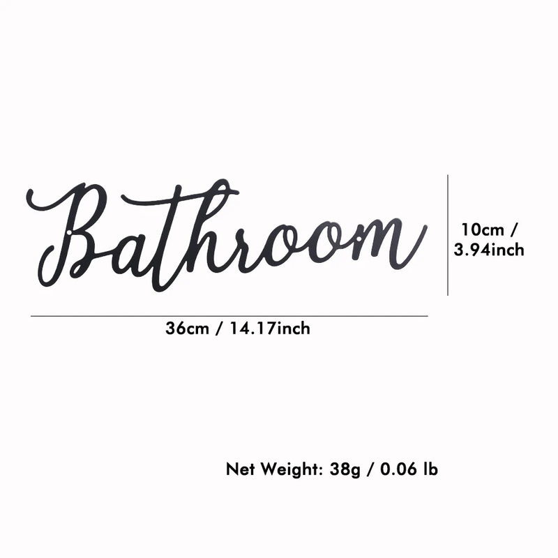Placa de letrero para el baño 36x10 cmCuadrosHome & Garden > Decor > Novelty Signs
