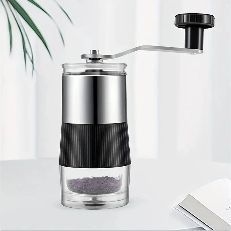 Molinillo de café manual portátil de acero inoxidable con núcleo cerámico ajustableMolinillosHome & Garden > Kitchen & Dining > Kitchen Appliance Accessories > Coffee Maker & Espresso Machine Accessories > Coffee Grinders