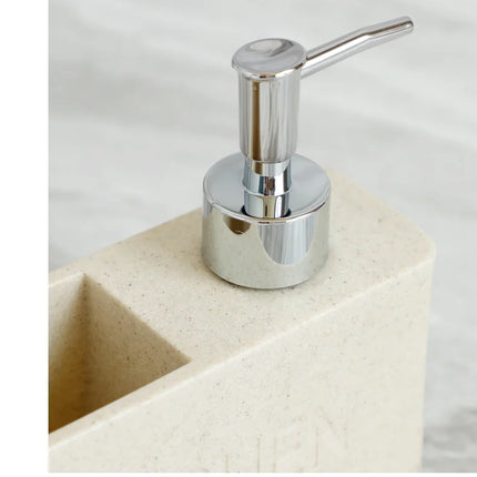 Hand soap dispenser with sponge holder