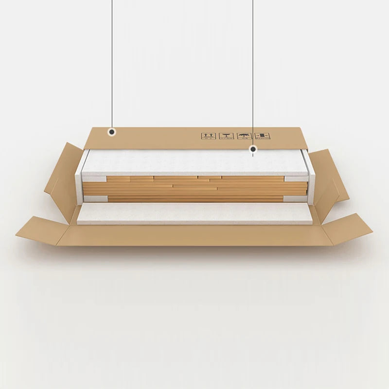 Estante rectangular de madera para colgar sin perforaciónEstantes