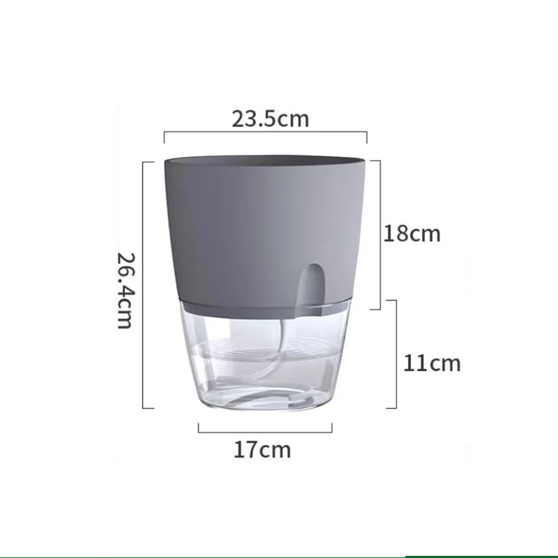 Maceta hidropónica de dos capas autorriegoMacetas