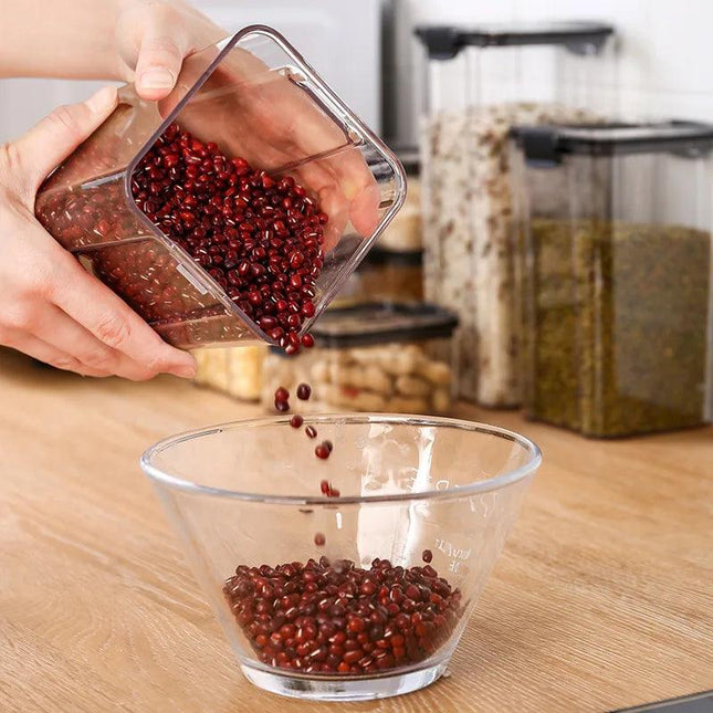 Transparent Sealed Food Storage Jar