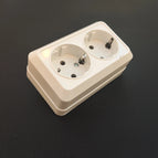 Enchufe doble tipo F