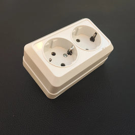 Enchufe doble tipo F