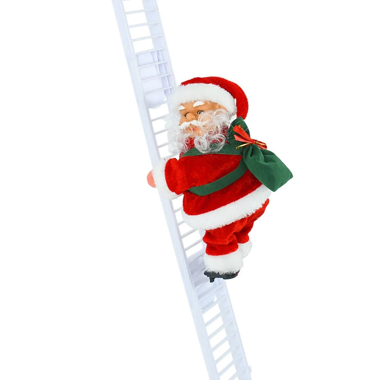 Santa Claus doll ladder with music