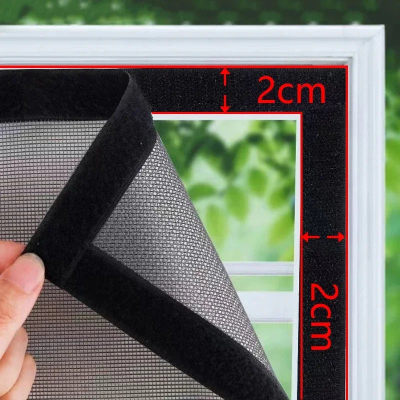 Mosquitera de red negra autoadhesiva para ventanasMosquiterasHome & Garden > Decor > Window Treatments > Window Screens