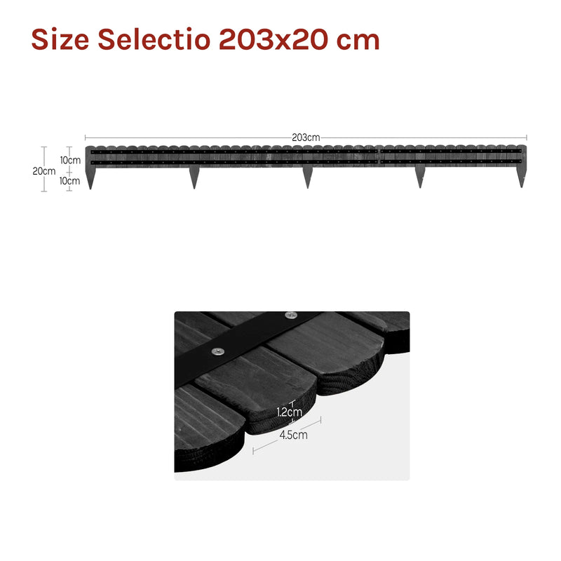 Borde de jardín flexible de madera para céspedVallasHardware > Fencing & Barriers > Garden Borders & Edging > Edging