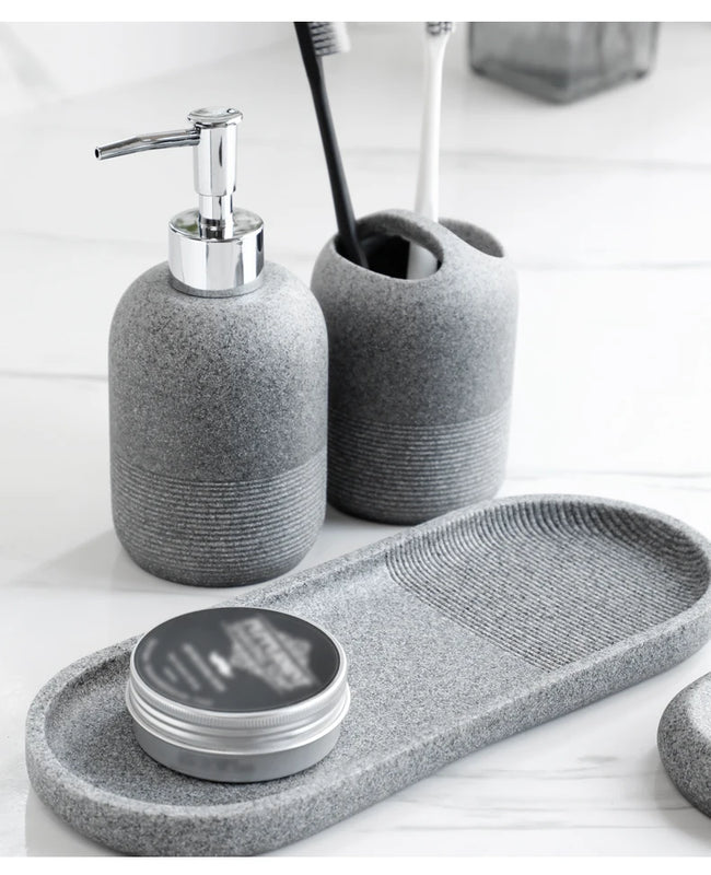 Set 5 piezas de accesorios para bañoDispensadores de jabónHome & Garden > Bathroom Accessories > Bathroom Accessory Sets