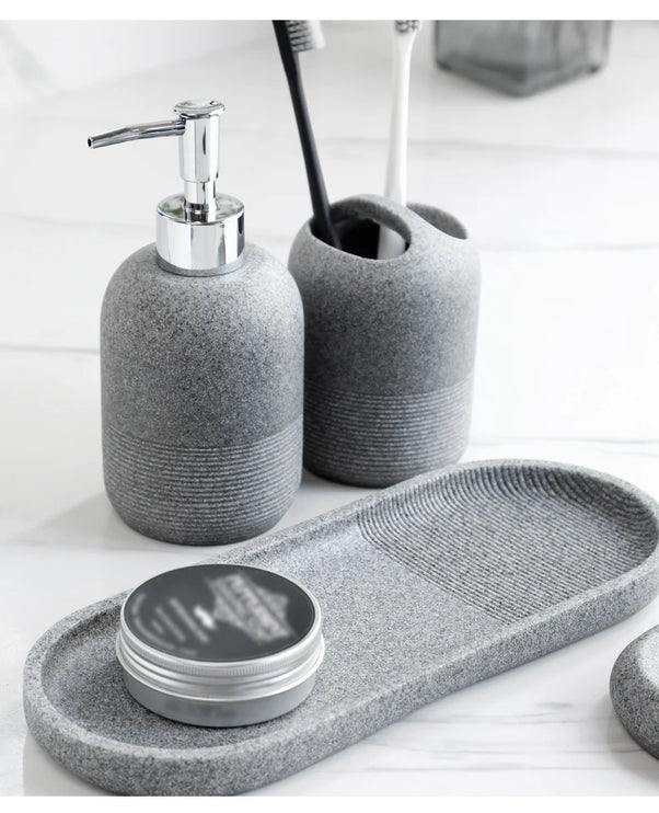 5-piece bathroom accessory set