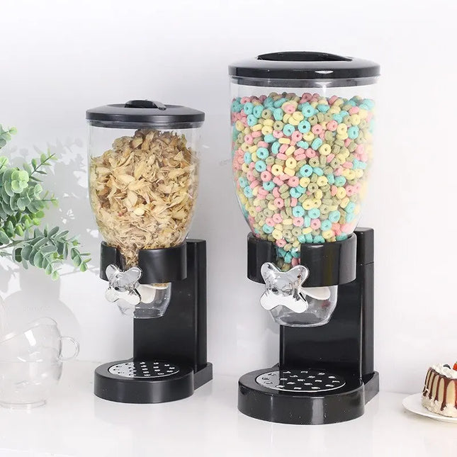 Vertical mechanical food dispensers