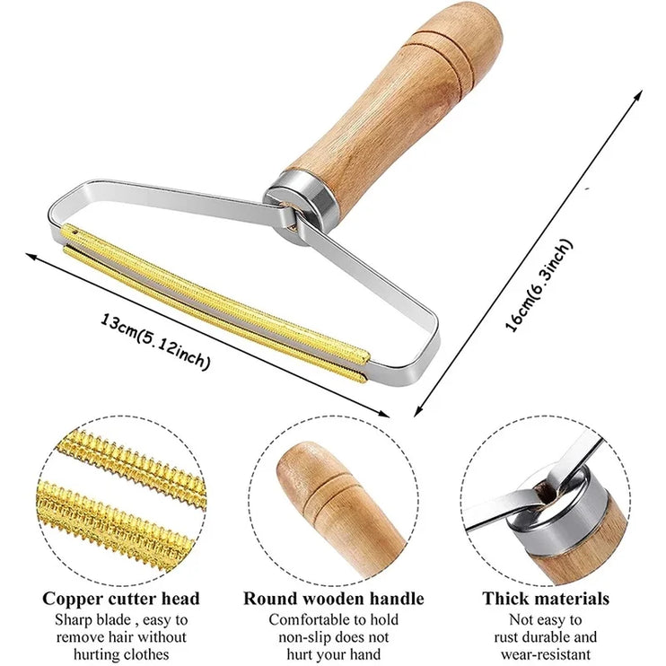 Double-Sided Clothes and Carpet Shaver for Lint and Pet Hair