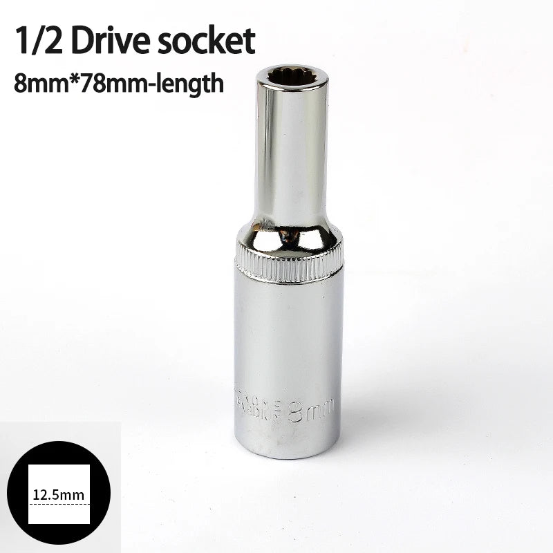 Vaso largo de impacto de 12 Puntas de 78mm 1/2Llaves de vasoHardware > Tool Accessories > Tool Sockets