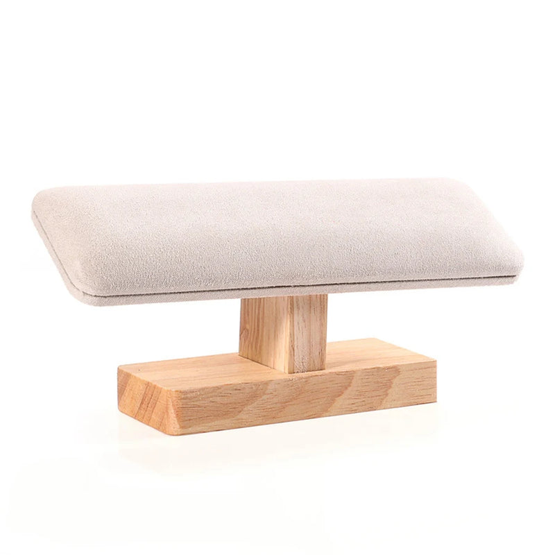 Soporte de terciopelo con forma de T para pulserasAccesorios practicos