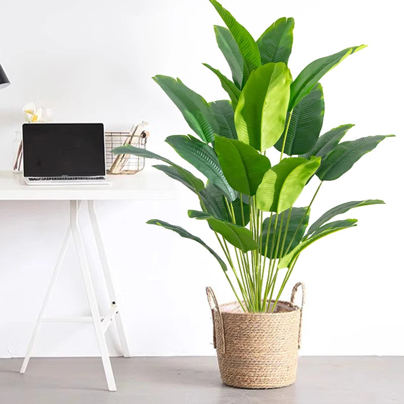 Planta artificial tropical 65-88 cm con hojas de palma y monstera para interior o exteriorPlantas artificialesHome & Garden > Decor > Artificial Flora > Artificial Non-Flowering Plants