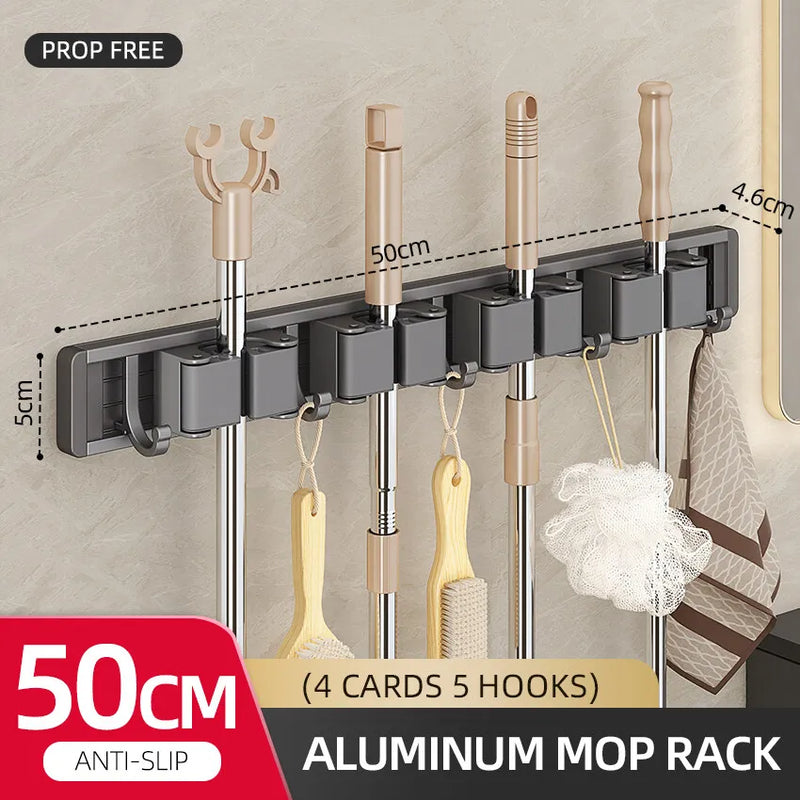 Soporte de almacenamiento para escobas y mopas de aluminioColgadoresCameras & Optics > Photography > Lighting & Studio > Studio Stands & Mounts > Wall Mounts