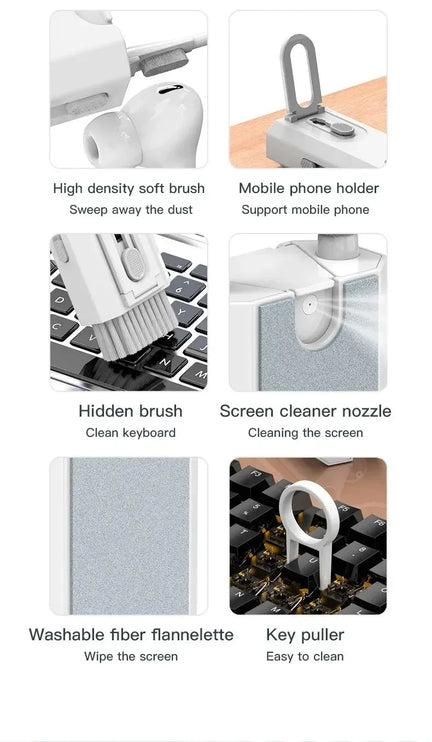 Computer Keyboard Cleaning Brush Kit 8 in 1