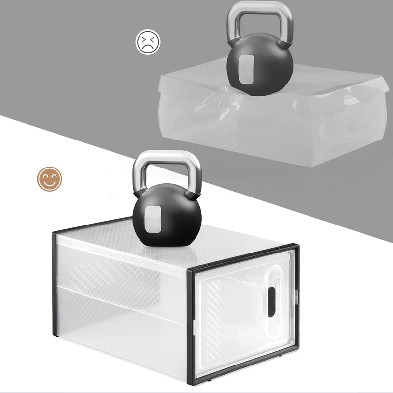Organizador de zapatos apilable con puerta magnética (8/12/18 uds) | Cajas plegables transparentes 35×25×19 cmZapaterosHome & Garden > Household Supplies > Storage & Organization > Clothing & Closet Storage > Shoe Racks & Organizers > Shoe Organizers